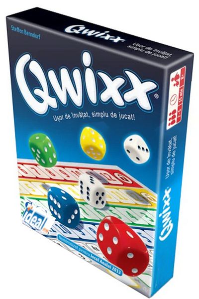 ideal STORE Qwixx idealSTORE Board Game, Roll the Dice and Mark as Many Points as Possible, 2-5 Players,