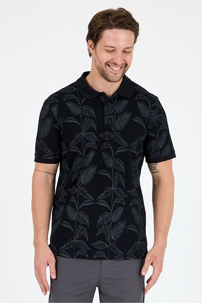 Rodi Men's Polo Neck Patterned T-Shirt – 95% Cotton 5% Elastane – Stylish, Flexible and Comfortable Short Sleeve T-Shirt 0033