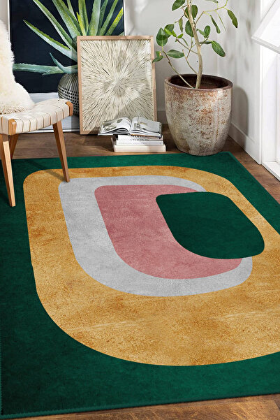 Aybek Rug Kesme Mutfak Halısı Desenli Dijital Baskı Yıkanabilir Kaymaz Taban ...