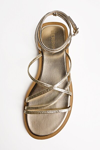Bershka Flat multi strap sandals