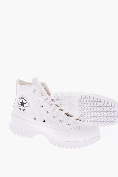 converse All Star Chuck Taylor 6Cm Textured Leather Lugged High-Top S