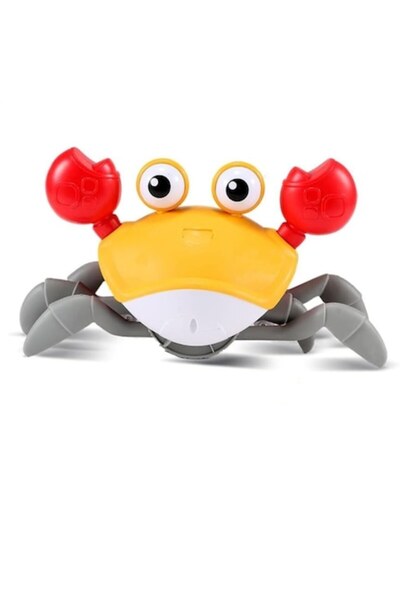 dalimag Jucărie interactivă Crab cu senzori de mișcare, sunete și lumini, pen...