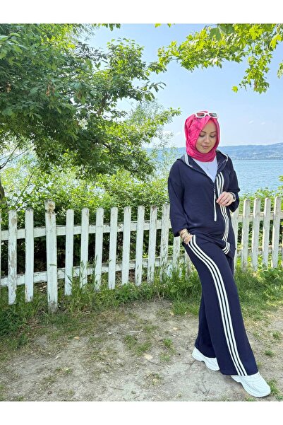 Butik Kardelen Σετ αθλητική φόρμα Hijab Navy Blue