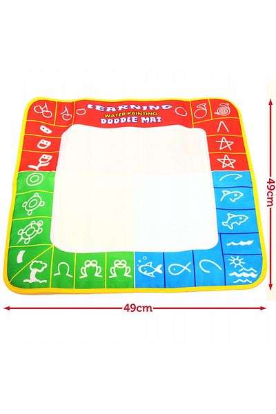 ideal STORE Covoras creativ pentru pictura idealSTORE LEARNING KIDS, Dimensiuni 49 x 49 cm, Echipat cu accesorii