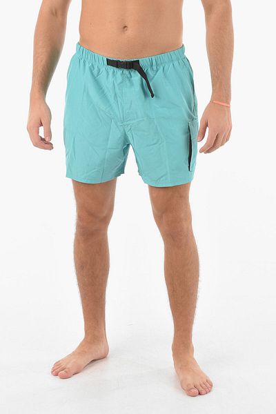 Nike Swim Drawstring Wasit Solid Color Boxer Swimsuit