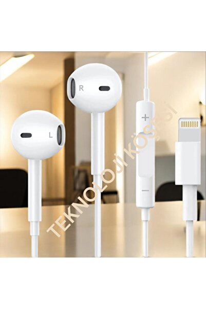 Roxir Iphone 7/8/8plus/x/xr/xs/xsmax/11/12/13/14 Pro Max Uyumlu Mikrofonlu Beyaz