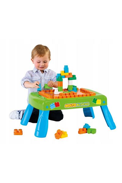 ideal STORE MoltoBlocks idealSTORE Building Blocks Table Set, Dimensions 64 x 46 x 27 cm, Includes 20
