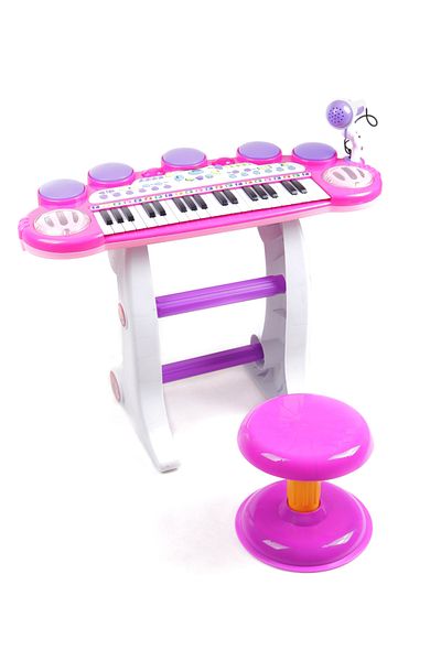 ideal STORE Organ with Microphone and Stool idealSTORE, Glamour Piano, Dimensions 45 x 60 x 25 cm, Equipped with 37 keys
