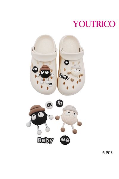 Youtrico 6pcs Soot Sprite Jibbitz Charms For Crocs - Slipper Ornament