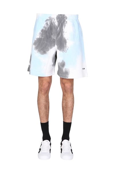 MSGM Tie Dye Pattern Bermuda