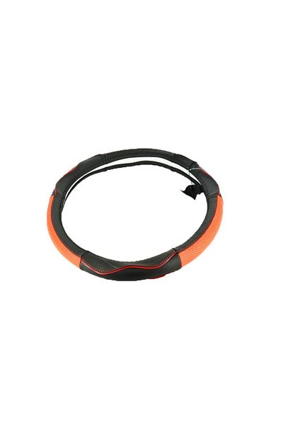 ideal STORE Husa de volan idealSTORE PREMIUM, Marimea M 37-38cm, Model cu gaurele din piele , Reduce gradul de o