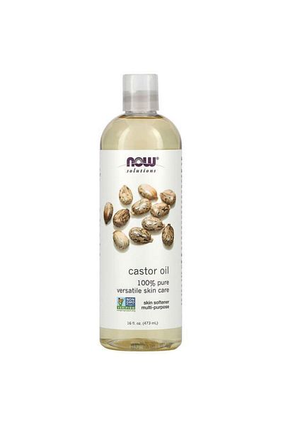 Now Solutions Castor Oil – 100% Pure & Cold-Pressed – 4 fl oz (118 ml)