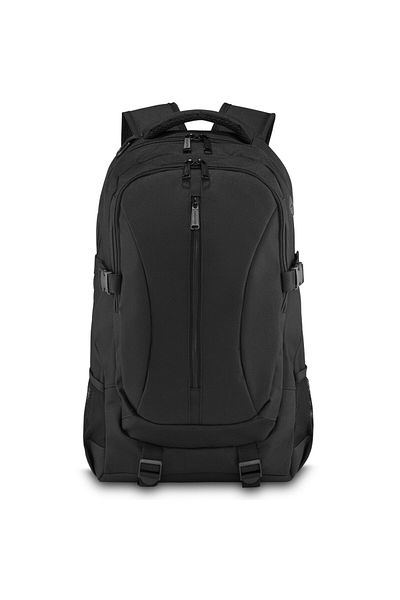 zagatto Rucsac școlar, negru, impermeabil, buzunar pentru laptop de 17”, 6 compartimente, 47x30x20 cm, ZG867