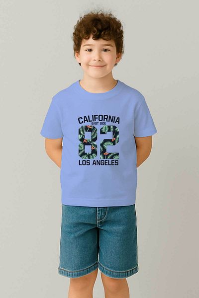peki baby&kids Bine, tricou cu imprimeu California 82 din bumbac pieptănat pentru băiat 19000