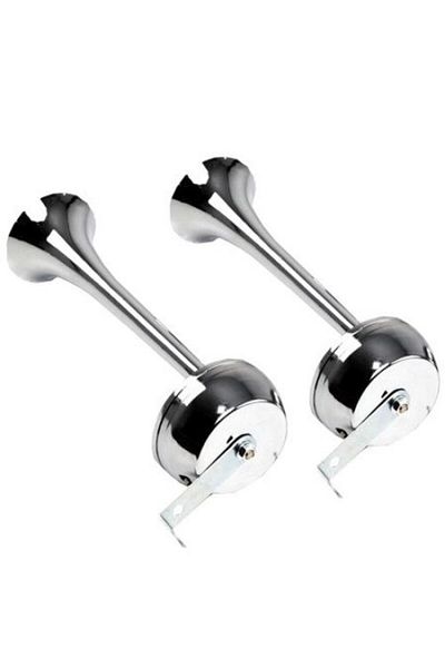 ideal STORE IdealSTORE car horn with 2 pipes, 126 dB, 12V, Large horn length 32 cm, Small horn length 25.5 cm