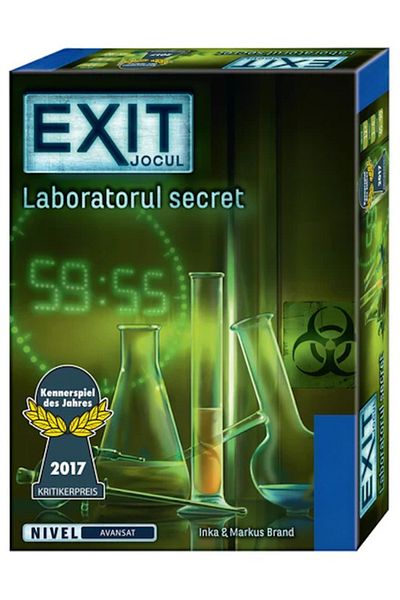 ideal STORE idealSTORE Secret Laboratory Board Game, 85 Cards, Rules, Advanced Difficulty Level