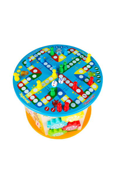 kinderplay Πολυλειτουργικό, διαδραστικό και εκπαιδευτικό ξύλινο παιχνίδι, 8 τρόποι παιχνιδιού Kinderplay GS0008