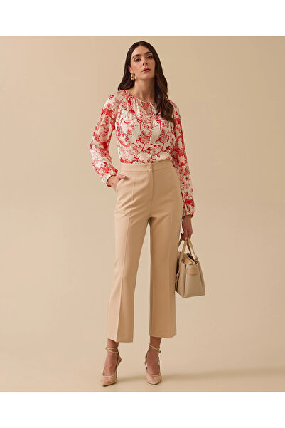 SEÇİL Yüksek Bel Cepli Bilek Boy Pantolon