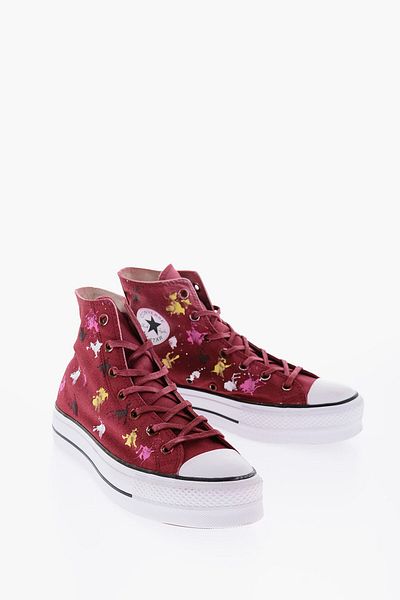 converse Teniși All Star Chuck Taylor All Star cu efect de pictură, 4 cm, model înalt