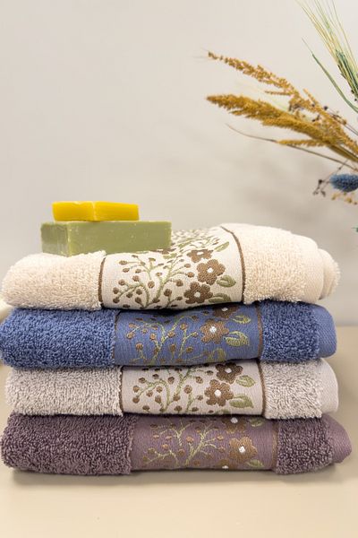 ZEBRA CASA Spring 4-Piece Towel Set 50X90Cm