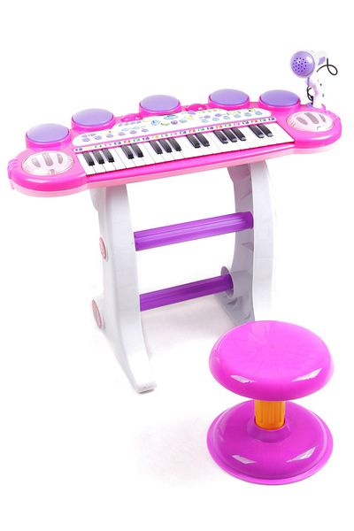 ideal STORE Organ with Microphone and Stool idealSTORE, Glamour Piano, Dimensions 45 x 60 x 25 cm, Equipped with 37 keys
