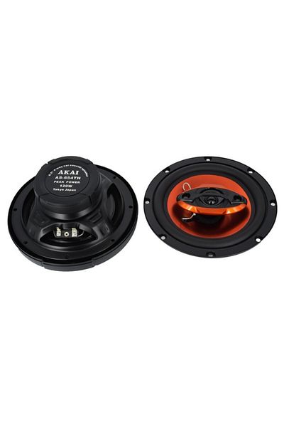 ideal STORE AKAI IdealSTORE 6.5" AS-654TH Audio Speakers, Size 16cm, Power 120W, Voice Coil Diameter 25mm, Tweeters