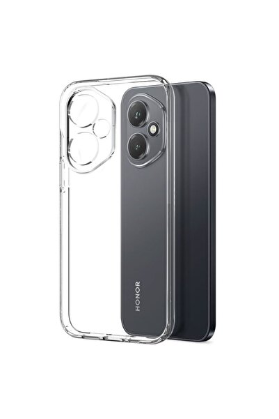 Fibaks Honor 400 5G Kılıf Kamera Korumalı Renksiz Şeffaf Esnek Silikon Kapak