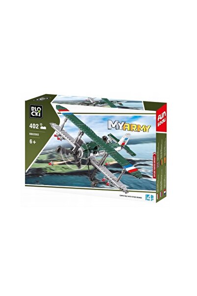 ideal STORE idealSTORE The Army Plane Building Set, Equipped with 402 military-themed elements, Practice ab