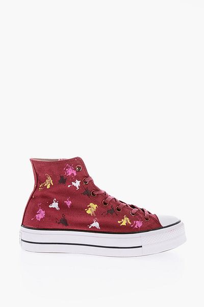 converse Teniși All Star Chuck Taylor All Star cu efect de pictură, 4 cm, model înalt