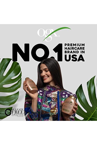 OGX Brazilian Keratin Smooth Shampoo, 385 ml (Brown)