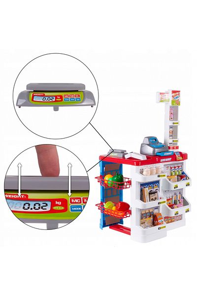 MalPlay Supermarket with cash register and shopping cart and accessories