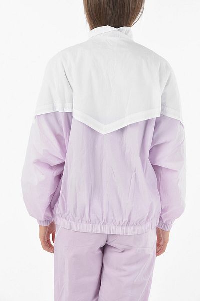 Nike Two-Tone Nylon Windbreaker With Zip Closure