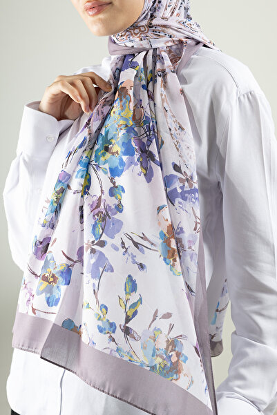 Akel Ψηφιακό μαλακό σάλι παστέλ μοτίβο λουλουδιών