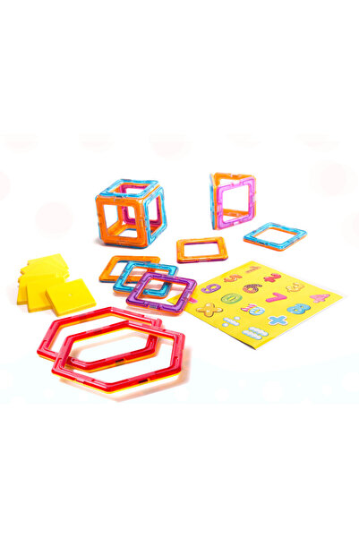 ideal STORE IdealStore Super Play Magnetik Intelligent Construction Set, 39 Magnetic Pieces, Multicolor