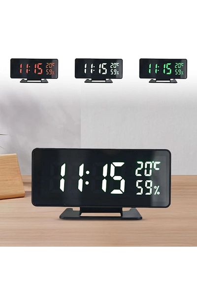 OEM Digital Electronic Clock with LED Display, Snooze Alarm, 18x9.2x5.7cm