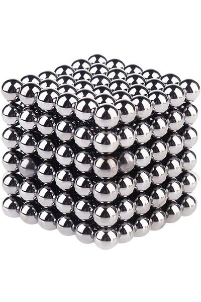 ideal STORE SILVER CUBE Magnetic Puzzle, 216 Spheres with a Diameter of 5mm, Supports the development of innovation and offers a