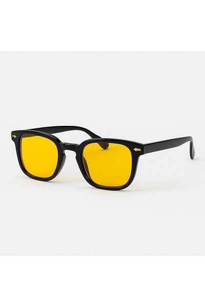 Toz Vintage Pilane Orange Glass Vintage & Retro Unisex Sunglasses
