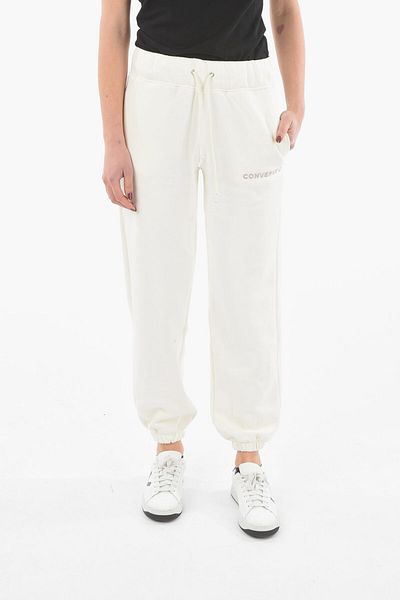 converse Drawstring Waist Fleeced Wordmark Joggers