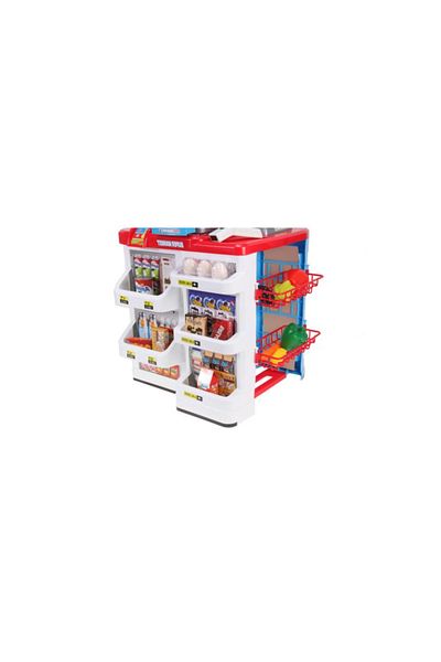 ideal STORE Children's Playset, Supermarket with Sounds and Lights, Multiple Accessories and Trolley, 41x 50x