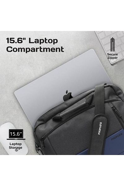 Promate حقيبة كمبيوتر محمول Satchel-MB مقاس 15.6 بوصة
