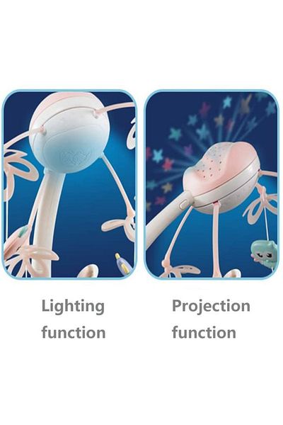 OEM Musical baby toy carousel, light and music projector - 9936