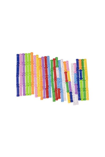 ideal STORE Educational Game with Magnetic Sticks, Magnetic Cubs idealStore, Contains 328 Pieces, Various Shapes and C