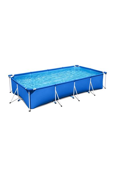 ideal STORE Rectangular Family Pool 400 x 211 x 81 cm, Metal Frame, Reinforced Walls with DuraPlu Technology