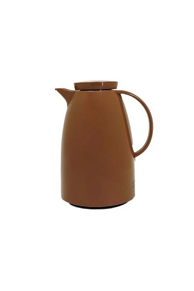 BASURRAH Tea Thermos, Shiny brown, 1 liter