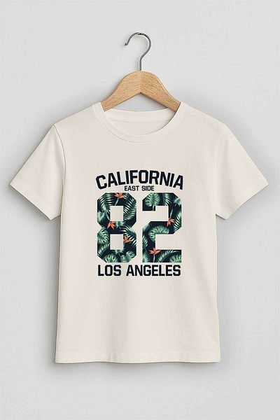 peki baby&kids Well Boy's Combed California 82 Printed T-Shirt 19000
