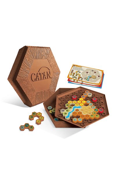 ideal STORE CATAN Board Game - Logic Puzzle, idealSTORE Includes 40 Puzzle Cards, 5 Hot Pieces, 5 C Pieces