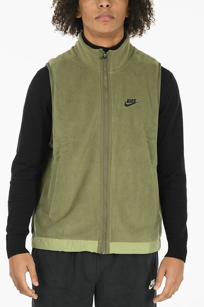 Nike Fleeced Sleeveless Jacket With Perforated Inner