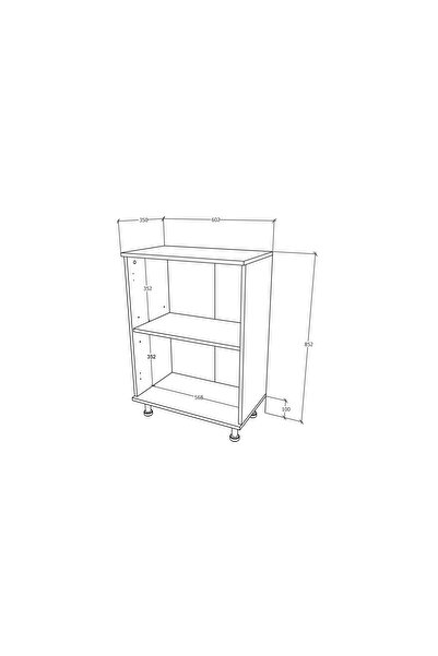 haaus.ro Dulap de baie Zaria, 2 uși, gri lucios/alb, MDF, L 60 x l 35 x Î 85 cm
