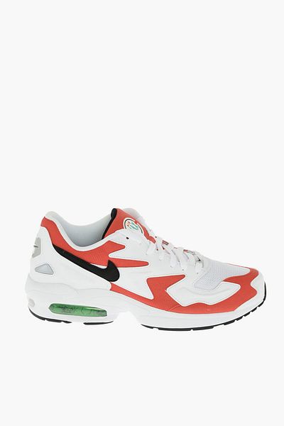 Nike Faux Leather And Fabric Air Max2 Light Sneakers