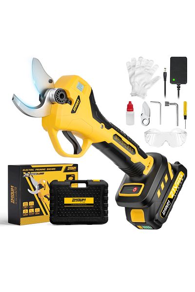 OEM Electric tree shears, brushless motor, adjustable cutting diameter, SK5 blade, Imoum Live
